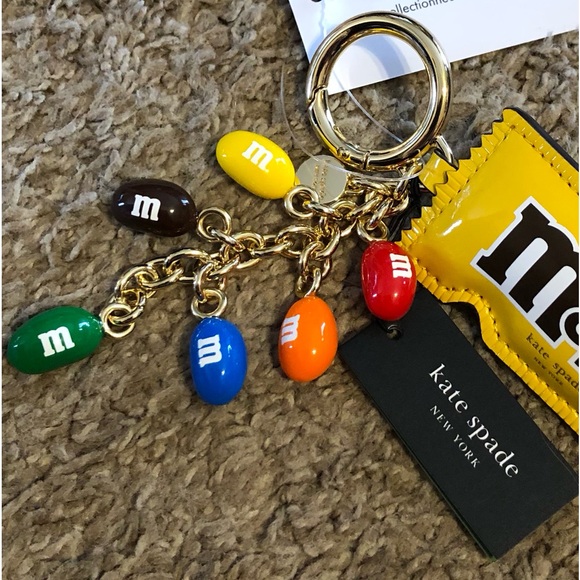 NWT-M&M's x Kate Spade New York-3D M&M’s Packet Key Fob/Bag Charm-$110-Sold Out! - Picture 4 of 9